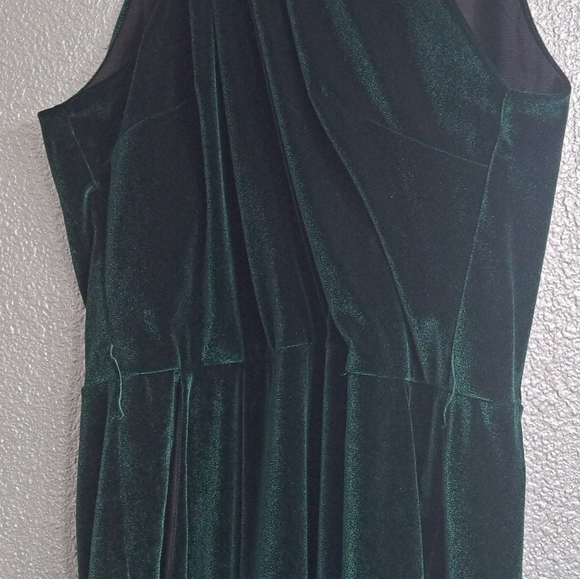 Rachel Rachel Roy Elegant Harland Open Back Green Velvet Jumpsuit    Size XL - Picture 4 of 15